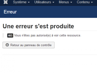 Cliquez sur l'image pour l'afficher en taille normale

Nom : erreur-403.PNG 
Affichages : 278 
Taille : 13,5 Ko 
ID : 1981593