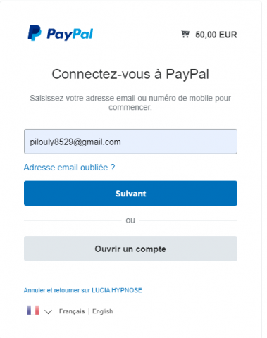 Cliquez sur l'image pour l'afficher en taille normale  Nom : paiement paypal lucia.png  Affichages : 0  Taille : 106,2 Ko  ID : 2027322