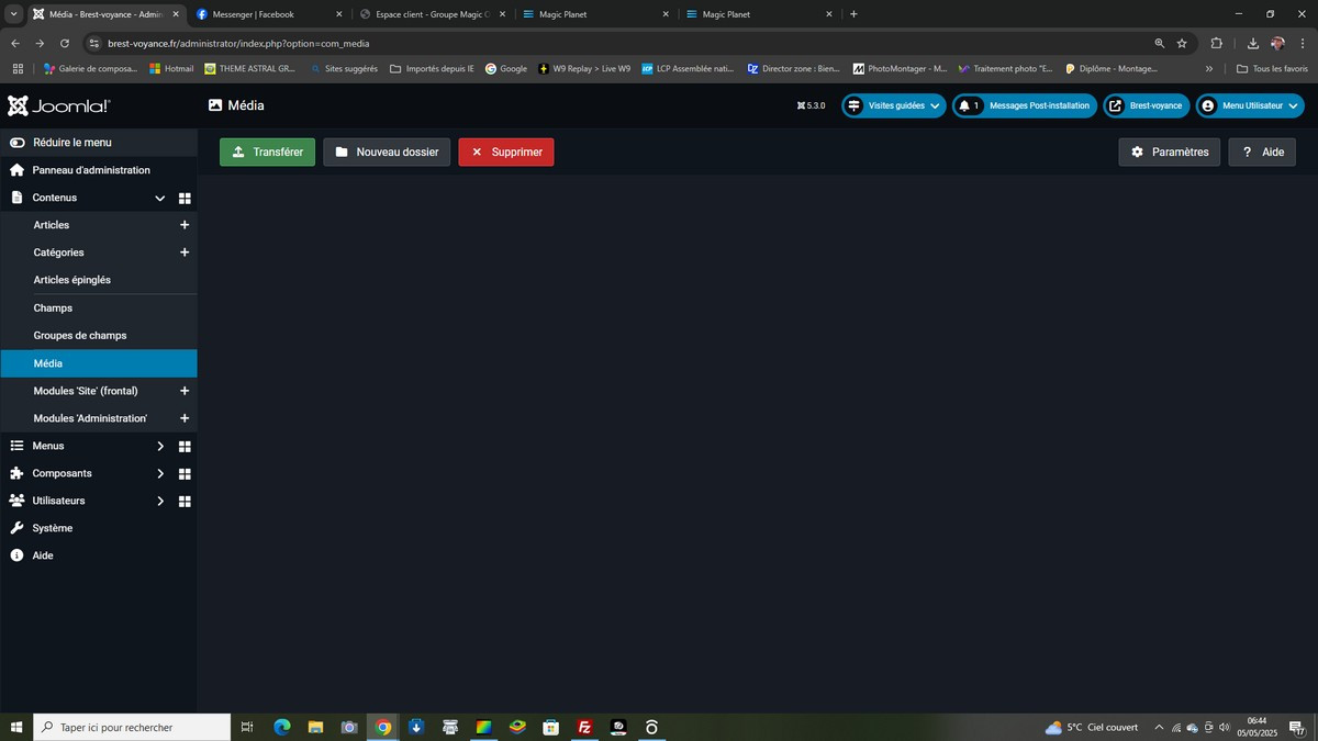 Cliquez sur l'image pour l'afficher en taille normale

Nom : joomla backend.jpg 
Affichages : 36 
Taille : 91,8 Ko 
ID : 2069217