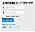 Module de connexion natif de Joomla